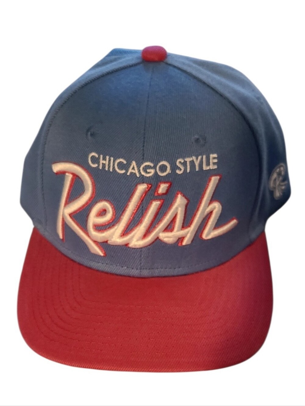 Relish Chicago Style Baseball Cap - Blue & Pink Snapback Vintage Style NWOT